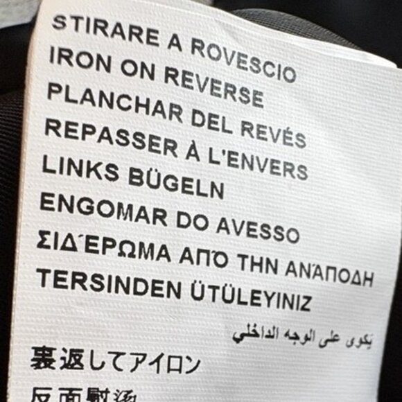 LOVE MOSCHINO Star Print Single-breasted wool coat black white stripe size US 8 - Picture 7 of 9